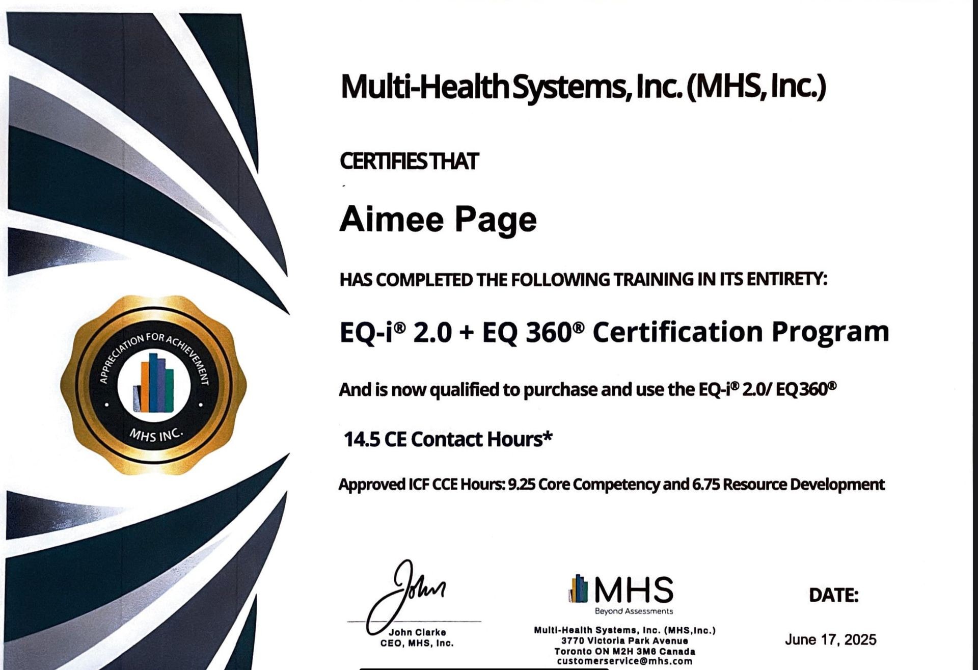 “I’m certified in the EQ-i 2.0, a leading emotional intelligence assessment used to measure and develop key skills like self-awareness, emotional regulation, and interpersonal effectiveness in the workplace.”